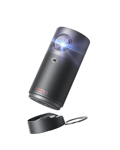 NEBULA Capsule Air Ultra Portable Projector, Google TV with Licensed Netflix, Smart Mini Projector with 2 Hours of Playtime, Dolby Digital, Real-Time Keystone Correction, Auto...