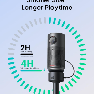 NEBULA Capsule Air Ultra Portable Projector, Google TV with Licensed Netflix, Smart Mini Projector with 2 Hours of Playtime, Dolby Digital, Real-Time Keystone Correction, Auto...
