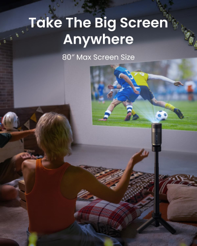 NEBULA Capsule Air Ultra Portable Projector, Google TV with Licensed Netflix, Smart Mini Projector with 2 Hours of Playtime, Dolby Digital, Real-Time Keystone Correction, Auto...