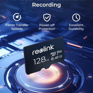 REOLINK 128GB microSDXC UHS-I Memory Card, Compatible with REOLINK Security Cameras, 2 Pack