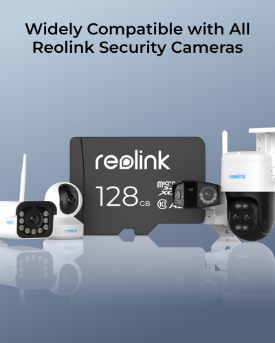 REOLINK 128GB microSDXC UHS-I Memory Card, Compatible with REOLINK Security Cameras, 2 Pack