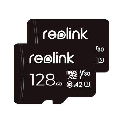 REOLINK 128GB microSDXC UHS-I Memory Card, Compatible with REOLINK Security Cameras, 2 Pack