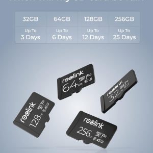 REOLINK 128GB microSDXC UHS-I Memory Card, Compatible with REOLINK Security Cameras, 2 Pack