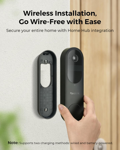 Reolink 2K Battery Video Doorbell with Home Hub, 2.4/5GHz Wi-Fi Doorbell Camera Wireless, 1:1 Head-to-Toe View, Package/Person/Vehicle Detection, Video Call, 64GB Local Storage...