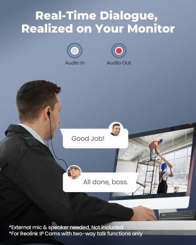 Reolink 36 Channel NVR for Security Camera, 3 HDD Bays, Support 16MP/4K/5MP/4MP Home CCTV Systems, 24/7 Surveillance Recording, Integrated O/I Alarm, RLN36 (No HDD Included)