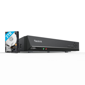 Reolink 4K PoE NVR 16 Channel Pre-Installed 4TB Hard Drive Supports 16MP/4K/5MP/4MP/1080P HD IP Camera 24/7 Surveillance Recording Home CCTV Security System Network Video...
