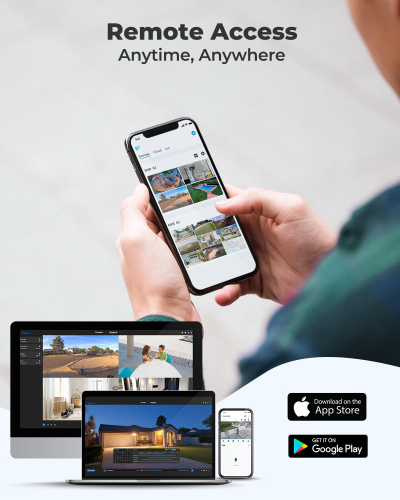 Reolink 4K PoE NVR 8 Channel CCTV Camera System Network Video Recorder with 2TB Hard Drive Supports 12MP/8MP/5MP/4MP/1080P HD PoE IP Camera 24/7 Surveillance Recording, RLN8-410