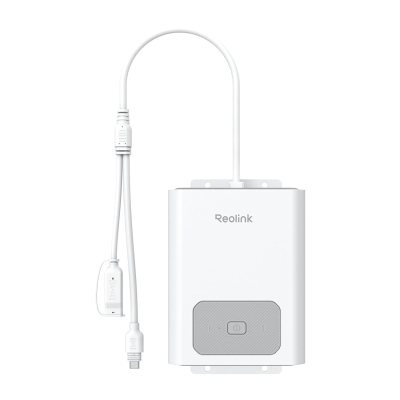 Reolink High-Capacity Solar-Powered Battery Pack, 12800mAh, Compatible with Reolink Battery Cameras, Outdoor Use, RLA-BP1