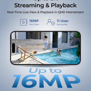 Reolink Home Hub Pro with 2TB HDD for Security Cameras, All-in-one Centre, Local Expandable Storage up to 16TB, AES-128 Encryption, 2.4/5GHz Wi-Fi 6, 120dB Siren, Alarm System