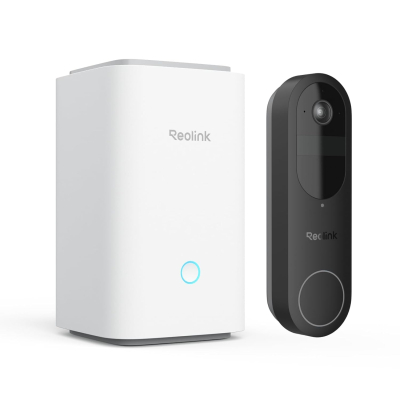 Reolink Video Doorbell with Home Hub Mini, Battery-Powered Doorbell with Camera, 2.4/5GHz Wi-Fi, Smart Detection, No Monthly Fee