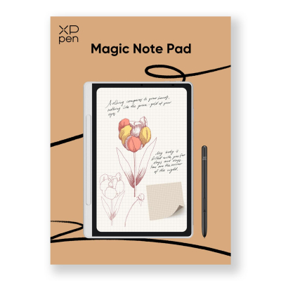 XPPen Magic Note Pad 10.9" Color Paper Tablet - 90Hz Display, 16.7M Colors, 16K Pressure Pen - Digital Notebook for Note-Taking, Reading & Document Annotation