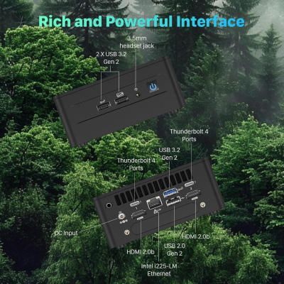 (ASUS NUC) Intel NUC 12 Pro Mini PC, Core i7-1260P (12 cores, 16 threads, up to 4.7GHz) Desktop PC Computer, NUC 12 i7 Barebone Mini Computer NUC Support 8K UHD/WiFi 6E/BT...