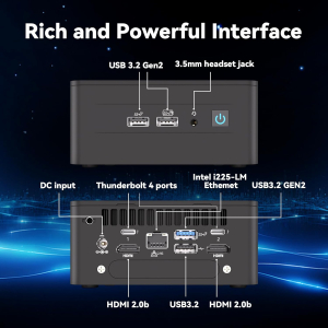 (ASUS NUC) Intel NUC 12 Pro Mini PC, Core i7-1260P (16 threads, up to 4.7GHz), Wi-Fi 6E Network NUC Desktop PC Computer, 16 GB DDR4 Windows 11 Pro 512GB Mini Computer, 8K/WiFi...