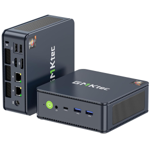 GMKtec Mini-PC 5825U (beat Ryzen 7 5850U), M5 Plus Dual LAN 2.5G Desktop Computer, AMD Ryzen 7 5825U (8C/16T 4.50GHz), 32GB DDR4 RAM + 1TB PCIe-SSD, WiFi 6E, USB 3.2, USB-C, BT...