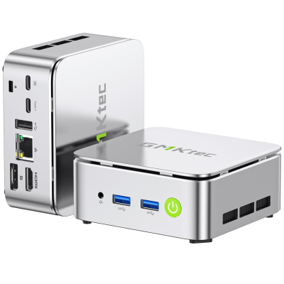 GMKtec Ryzen 5 Mini PC 3500U((4C/8T 3.7Ghz) G10 Desktop PC Computer, 16G DDR4 RAM 512GB PCle3.0x4 SSD, WiFi 5, USB3.2, USB-C, BT 5.0, DP, HDMI,Mini Computer