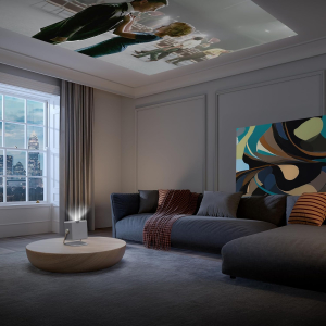 Hisense 4K Trichroma Mini Laser Projector C1TUK 65-300'' Proejection Size, Triple Colour, Dolby Vision&Atmos, JBL Audio and VIDAA Smart OS, and Netflix, YouTube, Prime Video