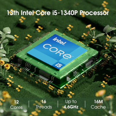 Intel NUC 13 Pro Mini PC, Core i5-1340P Processor Mini Computer (12 Cores, 16 Threads, up to 4.6GHz), NUC 13 i5 Barebone Mini Desktop PC Support 8K UHD/WiFi 6E/BT...