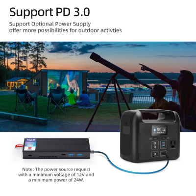 MeLE Mini PC Stick Fanless PCG02 Pro N5100 8GB 256GB, Dual HDMI Micro Desktop Computer Gigabit Ethernet BT5.1 USB-C PD3.0 for Business Office Media IoT Industrial PXE Auto Power on