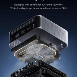 MINISFORUM M1 Pro-125H Barebone with Mini PC, Intel Core Ultra 5 125H (14C/18T, Up to 4.5GHz),USB4/RAID/OCuLink/Wi-Fi 7/BT 5.4, 4K Quad Display