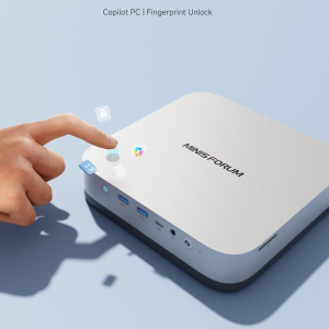 MINISFORUM Mini PC AI X1 Pro AMD Ryzen AI 9 HX370(12 Cores/24 Threads, up to 5.1GHz)&AMD Radeon 890M Mini Gaming Computer,32GB DDR5 1TB PCIe 4.0 SSD, 8K Quad Display,Dual 2.5...