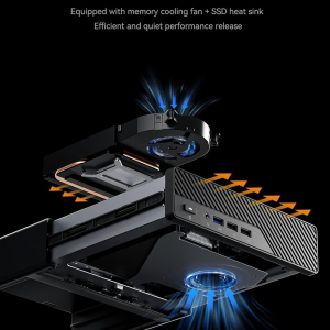 MINISFORUM MS-01 Mini Workstation Barebone PC,with Intel Core i9-12900H (vPro Enterprise Support) Mini PC,2x 10Gbps SFP+/2x 2.5G RJ45/2x USB4/HDIM/1x PCIe4.0x16 slot/Support 3x...