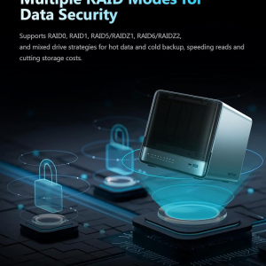 MINISFORUM N5 Pro-P370 5-Bay Desktop NAS(0+128GB), AMD Ryzen AI 9 HX Pro 370 12C/24T Up to 5.1GHz, 10GbE+5GbE, 3× M.2/U.2, OCuLink, HDMI/2 x USB4 4K 144Hz, PCIe ×16, MinisCloud OS