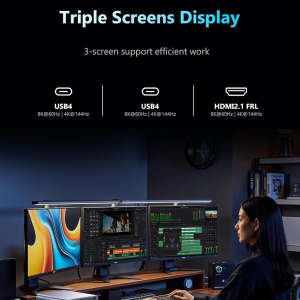 MINISFORUM N5 Pro-P370 5-Bay Desktop NAS(0+128GB), AMD Ryzen AI 9 HX Pro 370 12C/24T Up to 5.1GHz, 10GbE+5GbE, 3× M.2/U.2, OCuLink, HDMI/2 x USB4 4K 144Hz, PCIe ×16, MinisCloud OS