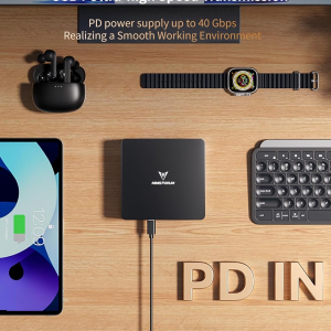 MINISFORUM UM890 Pro Mini PC, AMD Ryzen 9 8945HS (up to 5.2GHz) Mini Computers, 64GB DDR5 5600MHz RAM&1TB PCIe 4.0 SSD, Mini Desktop Quad Display HDMI/DP1.4/USB-C, AMD Radeon...