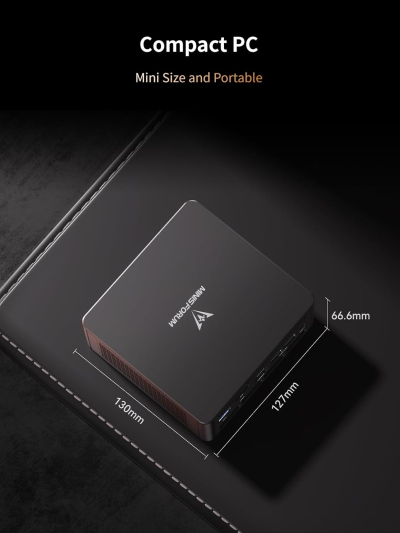 MINISFORUM UM890 Pro Mini PC, AMD Ryzen 9 8945HS (up to 5.2GHz) Mini Computers, 64GB DDR5 5600MHz RAM&1TB PCIe 4.0 SSD, Mini Desktop Quad Display HDMI/DP1.4/USB-C, AMD Radeon...