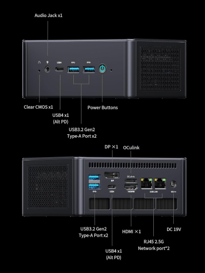 MINISFORUM UM890 Pro Mini PC, AMD Ryzen 9 8945HS (up to 5.2GHz) Mini Computers, 64GB DDR5 5600MHz RAM&1TB PCIe 4.0 SSD, Mini Desktop Quad Display HDMI/DP1.4/USB-C, AMD Radeon...