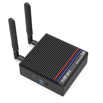 MINIX Z150-0dB Fanless Mini PC, Intel N150 (Upgraded N100), 8GB DDR4/256 GB PCIe Gen3 x 4 SSD/4K Dual Display/2.5G LAN/USB-C/Windows 11 Pro/Auto Power On, for Home Office...