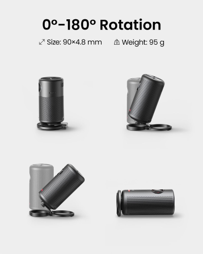 NEBULA Anker Projector ultra compact desktop foldable stand, easy setup, 180-degree rotation, Fits Capsule series, 200g, fit in official case