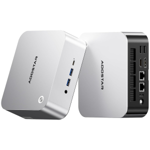 AOOSTAR MINI PC MACO Ryzen7 H255 Barebones mini computer,Dual DDR5 RAM and M.2 SSD Slots,Fingerprint unlock,Dual USB4+Oculink,8k Quad-screen display,2.5G RJ45*2,Desktop Gaming...