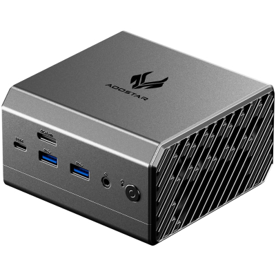 AOOSTAR MINI PC MACO Ryzen7 H255 Barebones mini computer,Dual DDR5 RAM and M.2 SSD Slots,Fingerprint unlock,Dual USB4+Oculink,8k Quad-screen display,2.5G RJ45*2,Desktop Gaming...