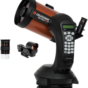 Celestron 11036 NexStar 5SE Computerised Schmidt-Cassegrain Telescope with Automated GoTo Mount, SkyAlign Technology and Steel Tripod, Black/Orange