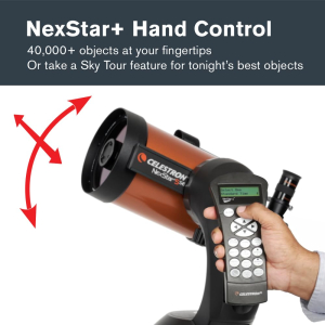 Celestron 11036 NexStar 5SE Computerised Schmidt-Cassegrain Telescope with Automated GoTo Mount, SkyAlign Technology and Steel Tripod, Black/Orange