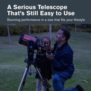 Celestron 11068 NexStar 6SE Computerised Schmidt-Cassegrain Telescope with Fully Automated Mount, SkyAlign Technology and XLT Coating, Black/Orange