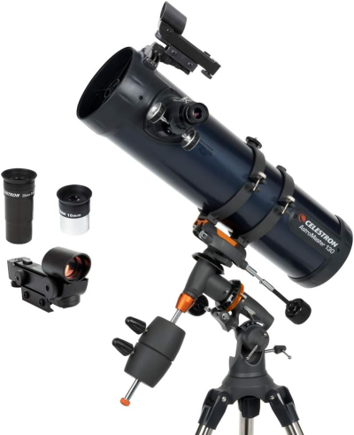 Celestron 31045 AstroMaster 130EQ Newtonian Reflector Telescope, Dark Blue