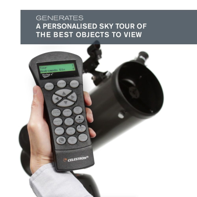 Celestron 31145 NexStar 130SLT Portable Computerised Newtonian Reflector Telescope with Quick-release Fork-arm Mount, Accessory Tray and 'Starry Night' Special Edition Software,...