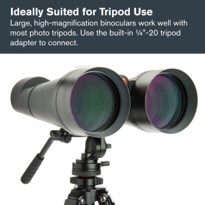 Celestron 71017 SkyMaster 25x100mm Porro Prism Binoculars with Multi-Coated Lens, BaK-4 Prism Glass and Carry Case, Black