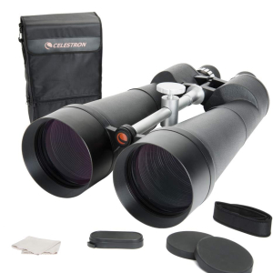 Celestron 71017 SkyMaster 25x100mm Porro Prism Binoculars with Multi-Coated Lens, BaK-4 Prism Glass and Carry Case, Black
