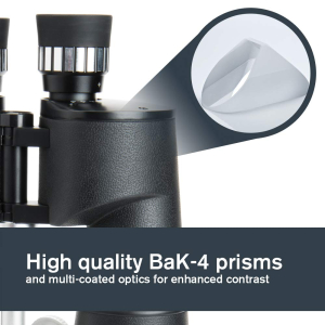 Celestron 71017 SkyMaster 25x100mm Porro Prism Binoculars with Multi-Coated Lens, BaK-4 Prism Glass and Carry Case, Black