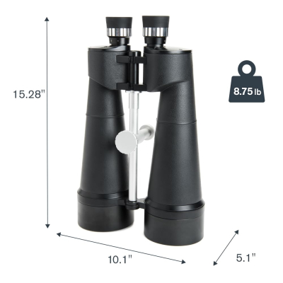 Celestron 71017 SkyMaster 25x100mm Porro Prism Binoculars with Multi-Coated Lens, BaK-4 Prism Glass and Carry Case, Black
