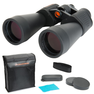 Celestron 71017 SkyMaster 25x100mm Porro Prism Binoculars with Multi-Coated Lens, BaK-4 Prism Glass and Carry Case, Black
