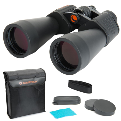 Celestron 71017 SkyMaster 25x100mm Porro Prism Binoculars with Multi-Coated Lens, BaK-4 Prism Glass and Carry Case, Black