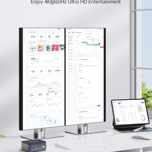 GMKtec G10 Mini PC Ryzen 5 3500U (Beats N150), 16GB RAM 512GB SSD 2.5GbE NIC LAN Office Home Desktop Computers, Triple 4K Display, WiFi, BT, USB-C, DP
