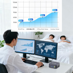 GMKtec G10 Mini PC Ryzen 5 3500U (Beats N150), 16GB RAM 512GB SSD 2.5GbE NIC LAN Office Home Desktop Computers, Triple 4K Display, WiFi, BT, USB-C, DP