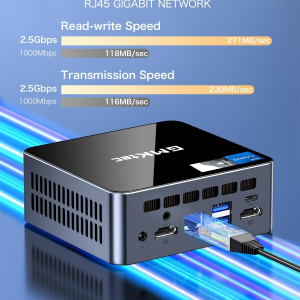 GMKtec Mini PC, M2 Pro Intel Core i7-1195G7 (Turbo 5.0 GHz) 1TB PCIE SSD 32GB DDR4 3200MHz,Desktop Micro Computers WiFi 6/USB3.2/BT 5.2/DP/HDMI/RJ45 2.5G,Mini Computer