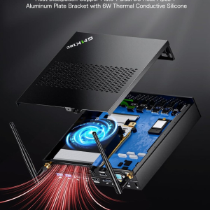 GMKtec Mini PC Workstation, Intel Core i9 13900HK(14C/20T) up to 5.4GHz, Mini Computer 16GB DDR5 512GB SSD, 8X USB Ports/COM/HDMI/DP for Office Business