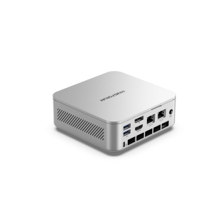 MINISFORUM AI370 Mini PC, AMD Ryzen AI 9 HX 370 Processor, LPDDR5X-7500MHz 32GB RAM, 1TB PCle SSD, AMD Radeon 890M, Dual LAN RJ45 2.5G/Wi-FI 6E/BT 5.3, HDMI 2.1/DP 2.0/USB4,Copilot